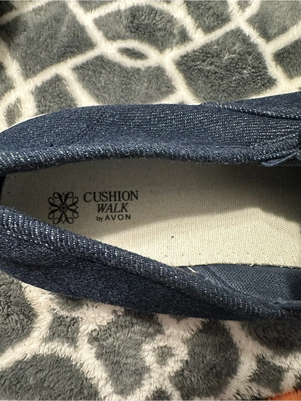 Denim Sneaker Slide -  Slip-On Canvas Shoes - Navy